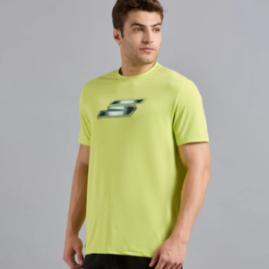 SKECHERS NEWSPRINT LOGO TEE