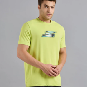 SKECHERS NEWSPRINT LOGO TEE