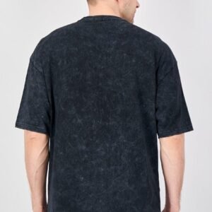 HIGHLANDER Men Navy Blue Printed Oversized T-shirt