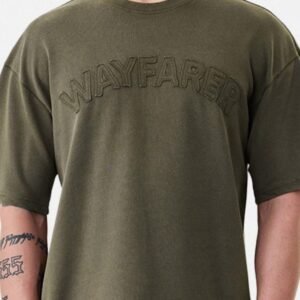 SNITCH Applique Embroidered Oversized T-Shirt