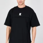 Men Crew Neck Short Sleeve Graphic Print T-Shirt, Black